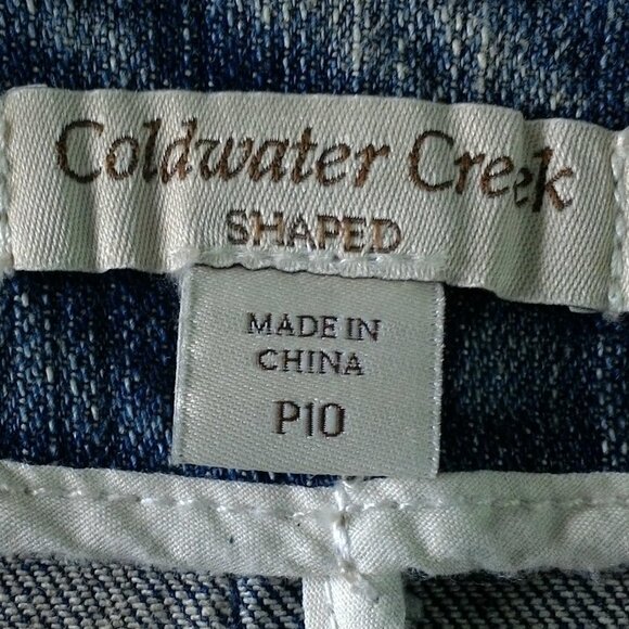 Coldwater Creek soutache shaped denim jacket P10 - Picture 3 of 7